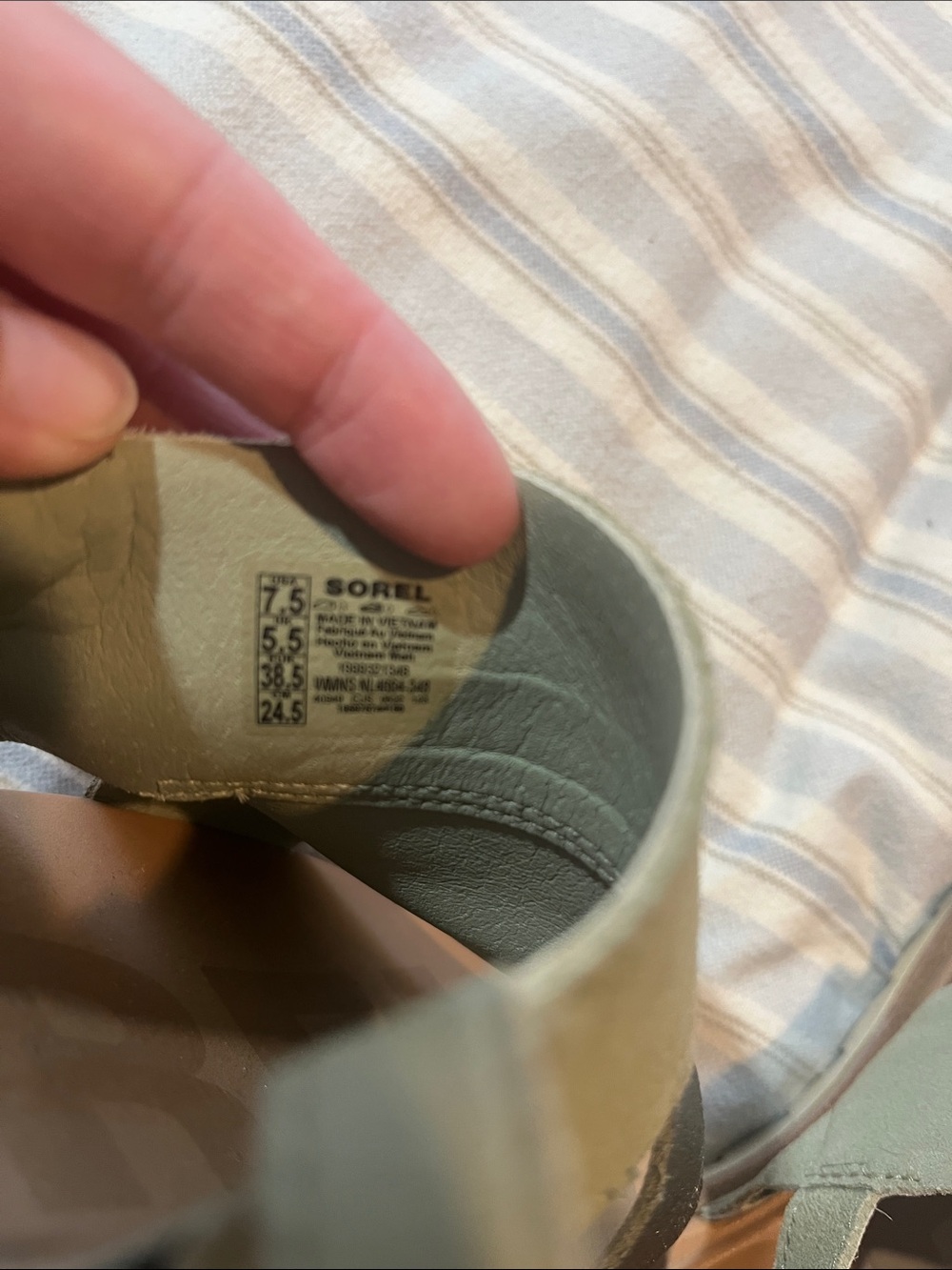 Sorel Ella II Sage Olive Sandals - Picture 8 of 8